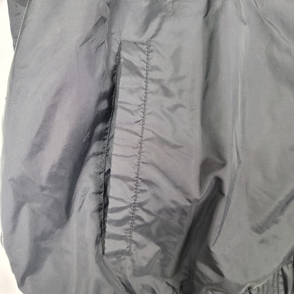 NIKE BLACK FULL ZIP WINDBREAKER LIGHTWEIGHT ATHLETIC JACKET MEN'S LARGE SWOOSH - Picture 8 of 16